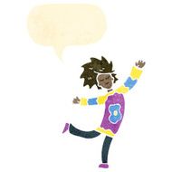 retro cartoon dancing man N4