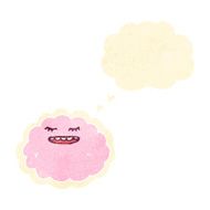 retro cartoon pink cloud N2