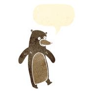 retro cartoon bear N22