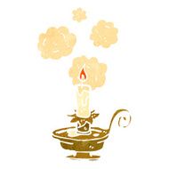 retro cartoon candlestick N4