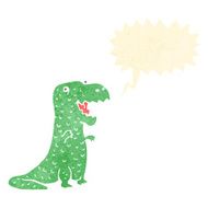 retro cartoon dinosaur N14
