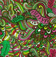 Vector seamless texture with abstract flowers Endless backgroun N7
