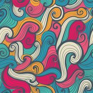 Vector seamless texture with abstract flowers Endless backgroun N8