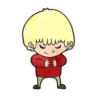 cartoon shy boy N25