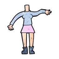 cartoon female body (add photos or mix and match cartoons) N286