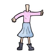 cartoon female body (add photos or mix and match cartoons) N287