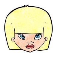 cartoon annoyed woman N236
