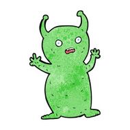 cartoon funny little alien N13