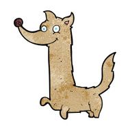 cartoon happy dog N98