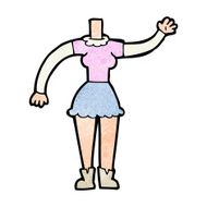 cartoon female body (add photos or mix and match cartoons) N293