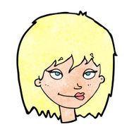 cartoon smiling woman N15