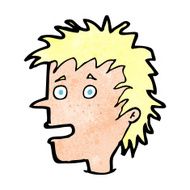 cartoon excited boy N188