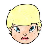 cartoon serious face N13