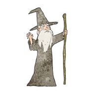 cartoon old wizard N13