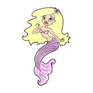 cartoon pretty mermaid N42