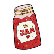 cartoon jar of jam N15