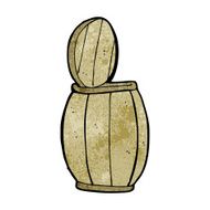 cartoon beer barrel N11
