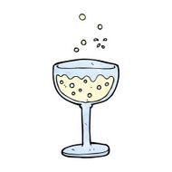 cartoon sparkling wine N4