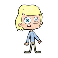 cartoon worried boy N38