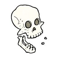 cartoon laughing skull N15