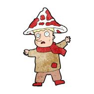 cartoon magical mushroom man N13