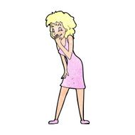 Cartoon Woman Laughing N15