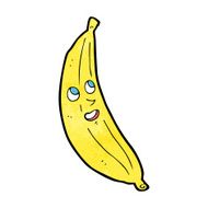 cartoon happy banana N13
