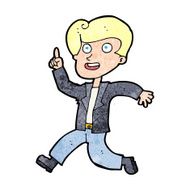 cartoon man with great idea N56