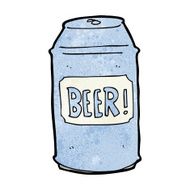cartoon beer can N21