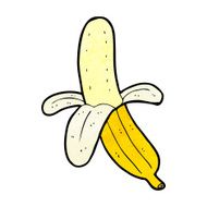 cartoon peeled banana N4