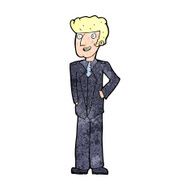 cartoon upperclass man N12