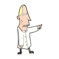 cartoon ugly man pointing N12