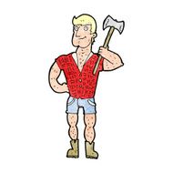 cartoon lumberjack N11