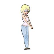 cartoon content woman N13