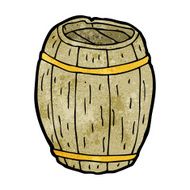 cartoon wooden barrel N7