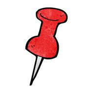 cartoon drawing pin N13