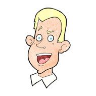 cartoon male face N23