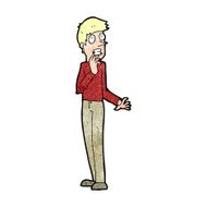 cartoon worried man N131