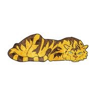 cartoon resting tiger N13