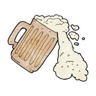 cartoon mug of beer N34