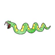 cartoon poisonous snake N34