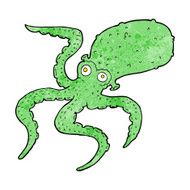 Cartoon Octopus N121