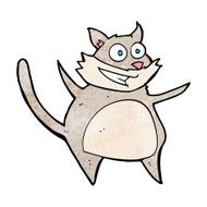 funny cartoon cat N244