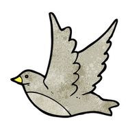 cartoon flying bird N35
