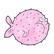 Cartoon Puffer Fish N27