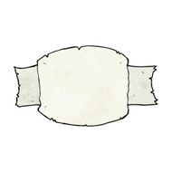 cartoon scroll banner N25