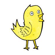 cartoon tweeting bird N20
