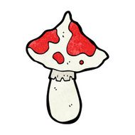 cartoon toadstool N124