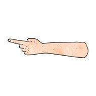 pointing hand cartoon N28