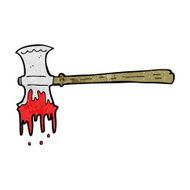 cartoon bloody axe N29